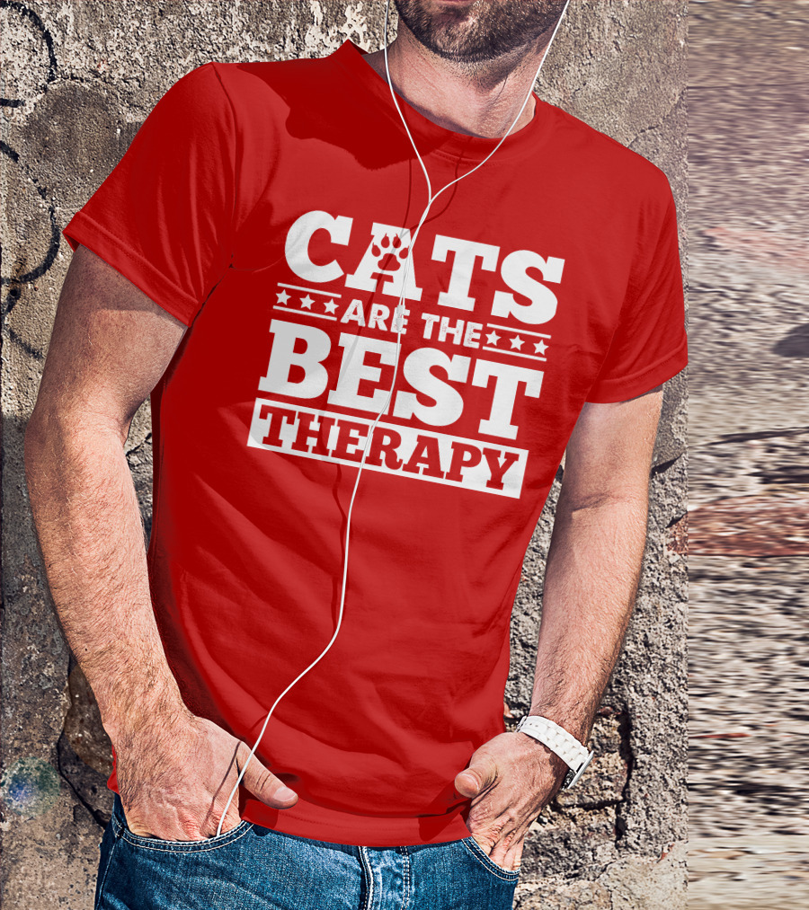 CATS ARE THE BEST THERAPY T-Shirt
