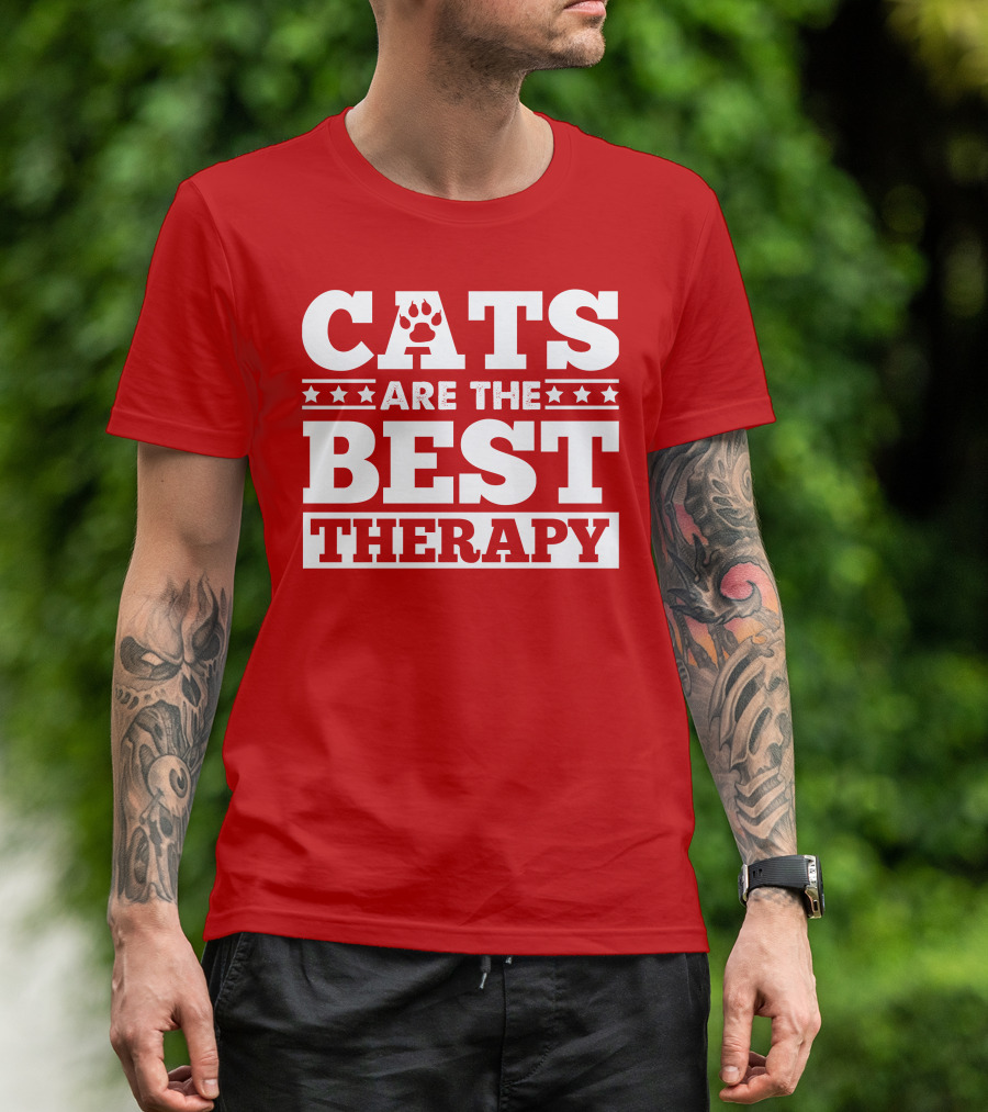 CATS ARE THE BEST THERAPY T-Shirt