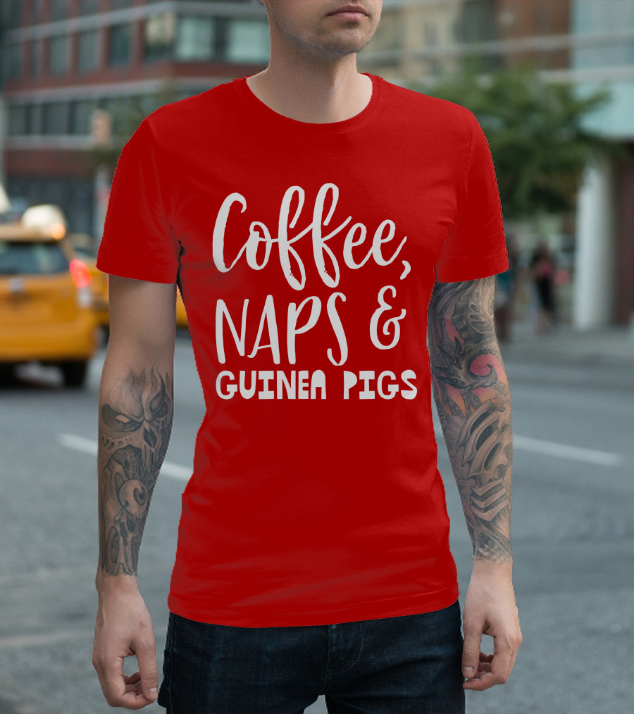 Coffee Naps and Guinea Pigs Relaxation Essentials T-Shirt