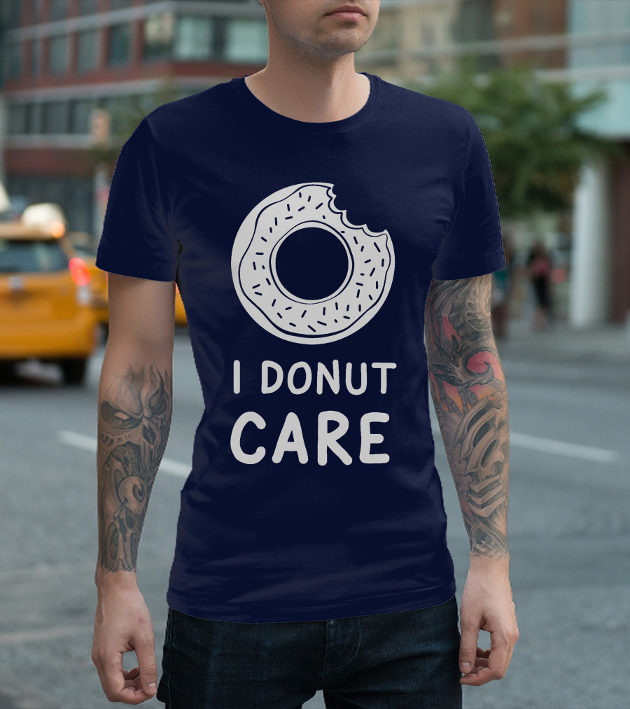 I Donut Care Donut with a Bite T-Shirt
