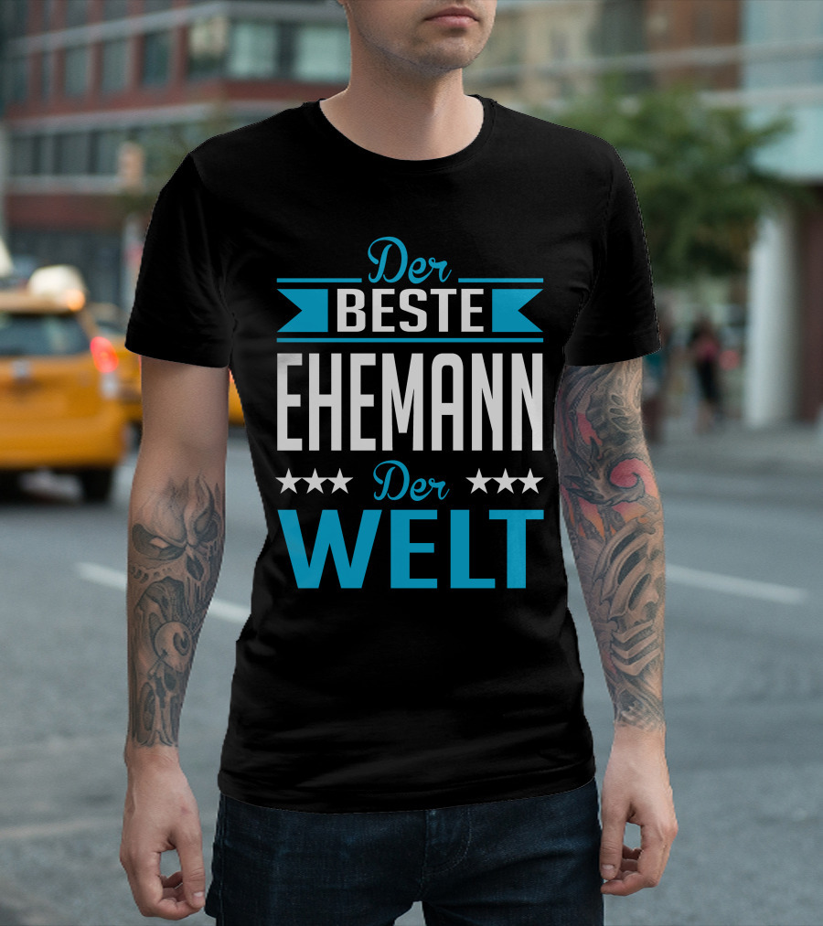 Der Beste Ehemann Der Welt Sterne Banner T-Shirt