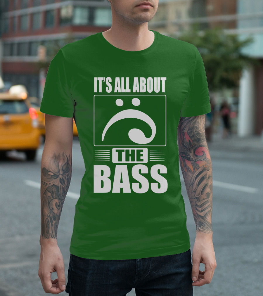 It's All About the Bass Clef Symbol Music Note T-Shirt