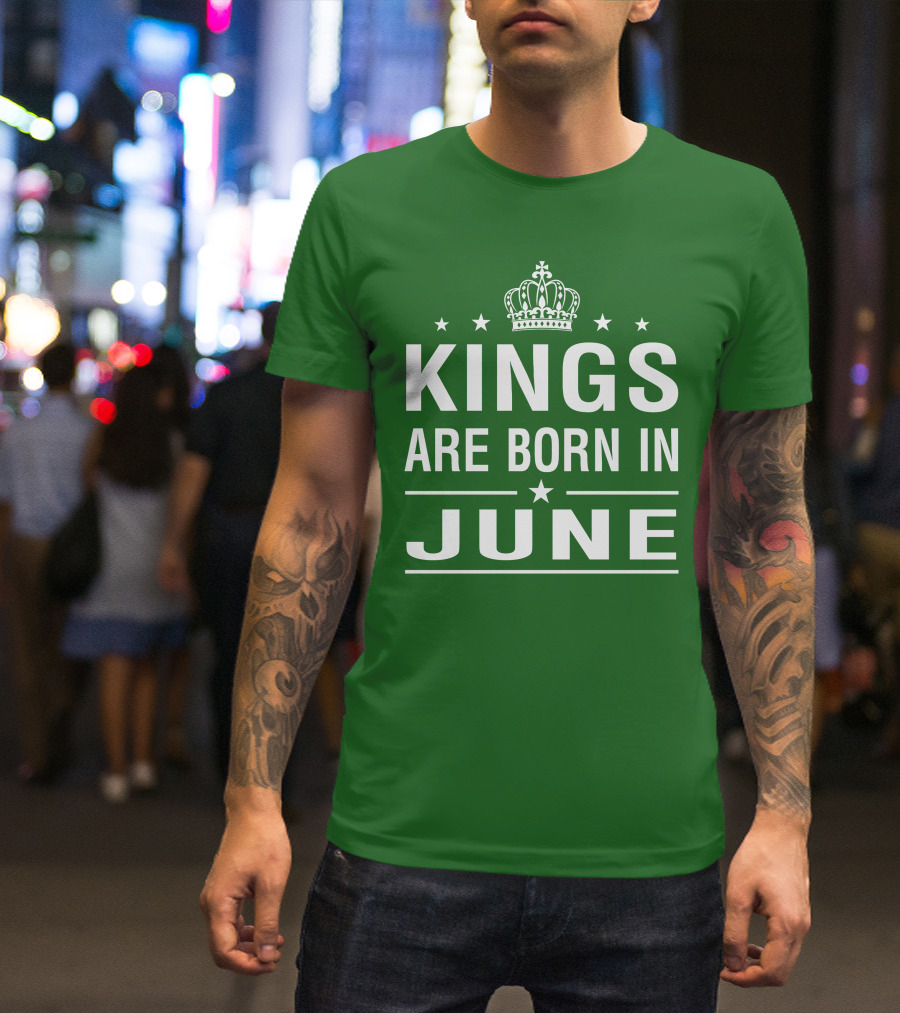 June Kings Birthday Crown Stars T-Shirt