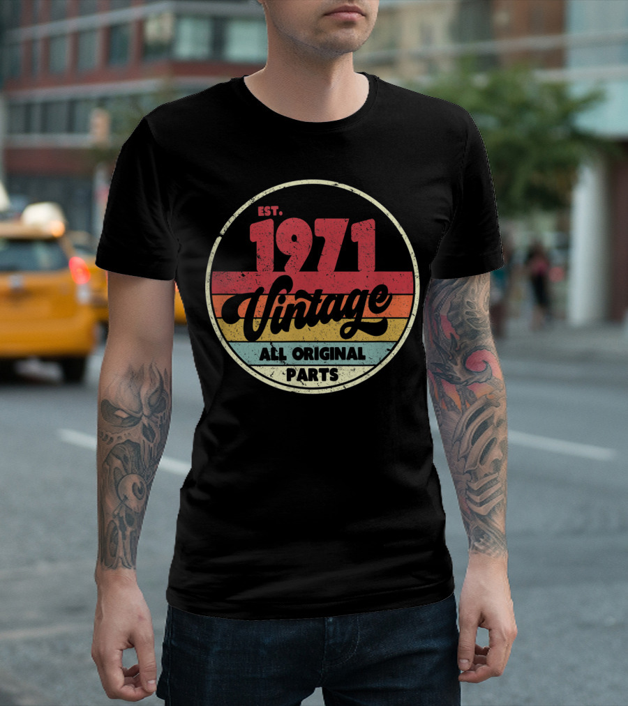 EST. 1971 Vintage All Original Parts T-Shirt