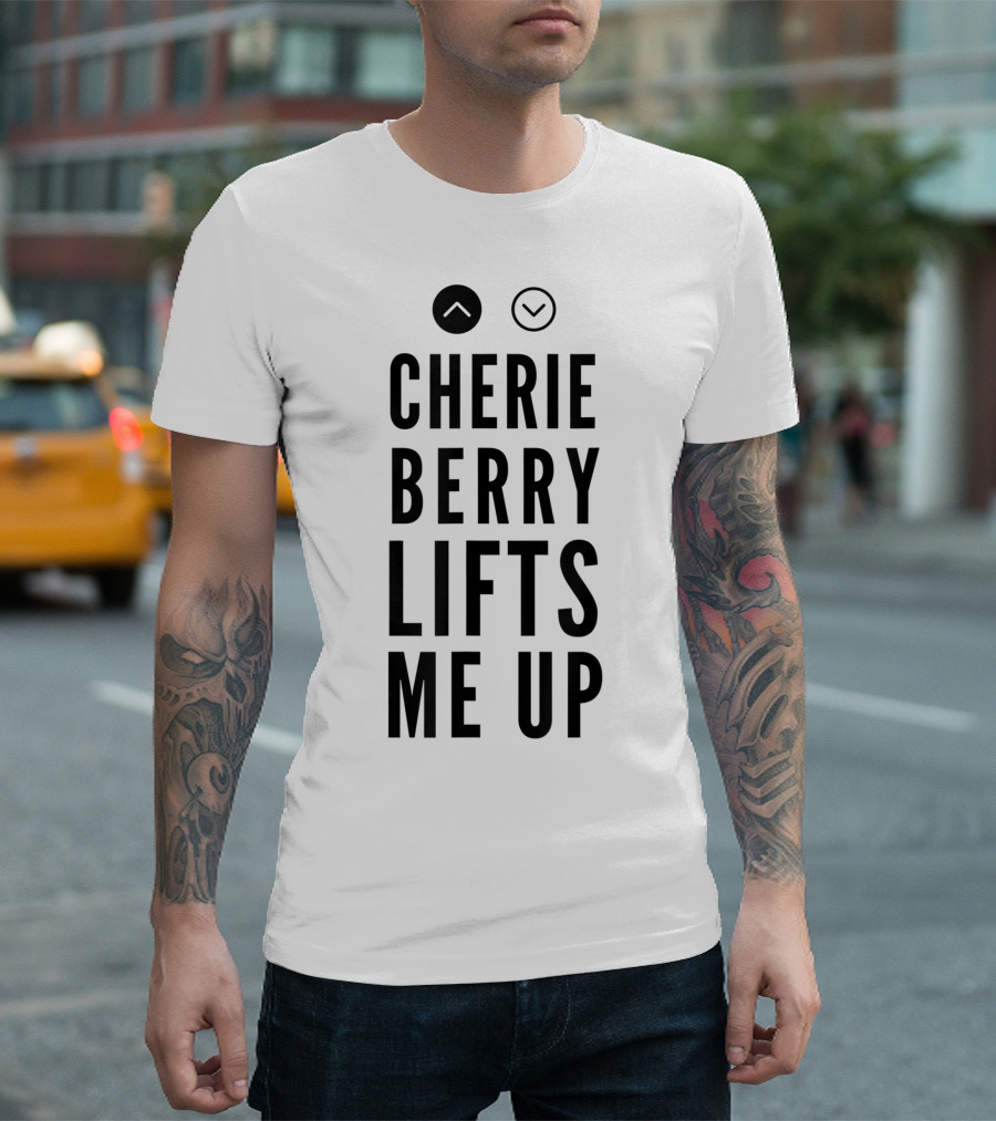 Cherie Berry Lifts Me Up Arrow Buttons T-Shirt