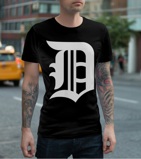 Detroit Baseball D Vintage Michigan Bengal T-Shirt