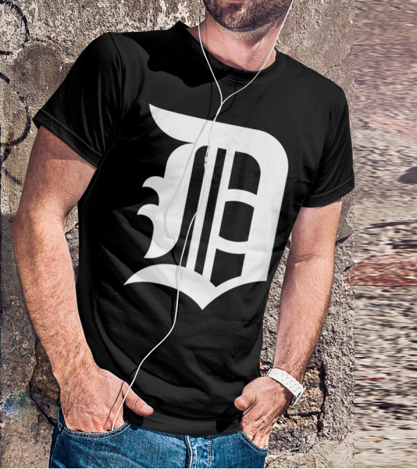 Detroit Baseball D Vintage Michigan Bengal T-Shirt
