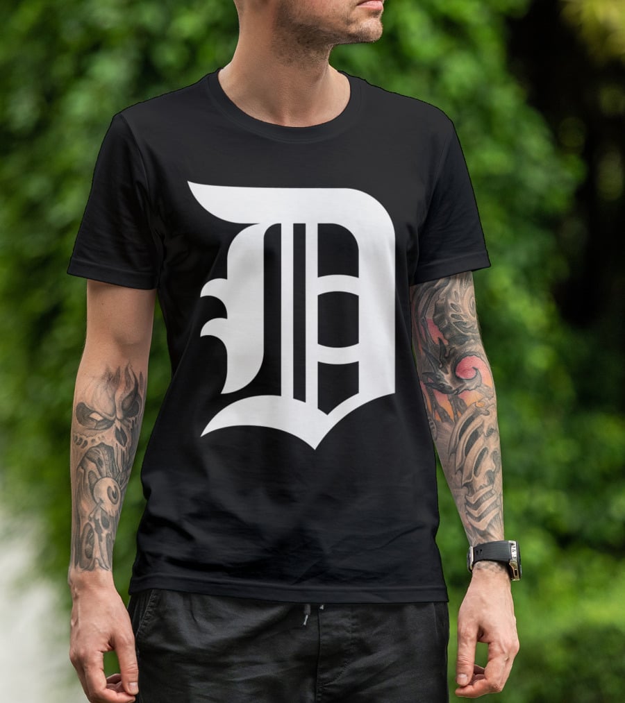 Detroit Baseball D Vintage Michigan Bengal T-Shirt