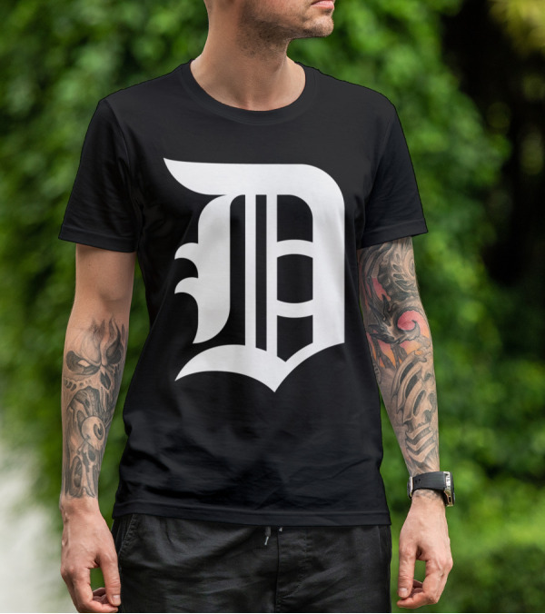 Detroit Baseball D Vintage Michigan Bengal T-Shirt