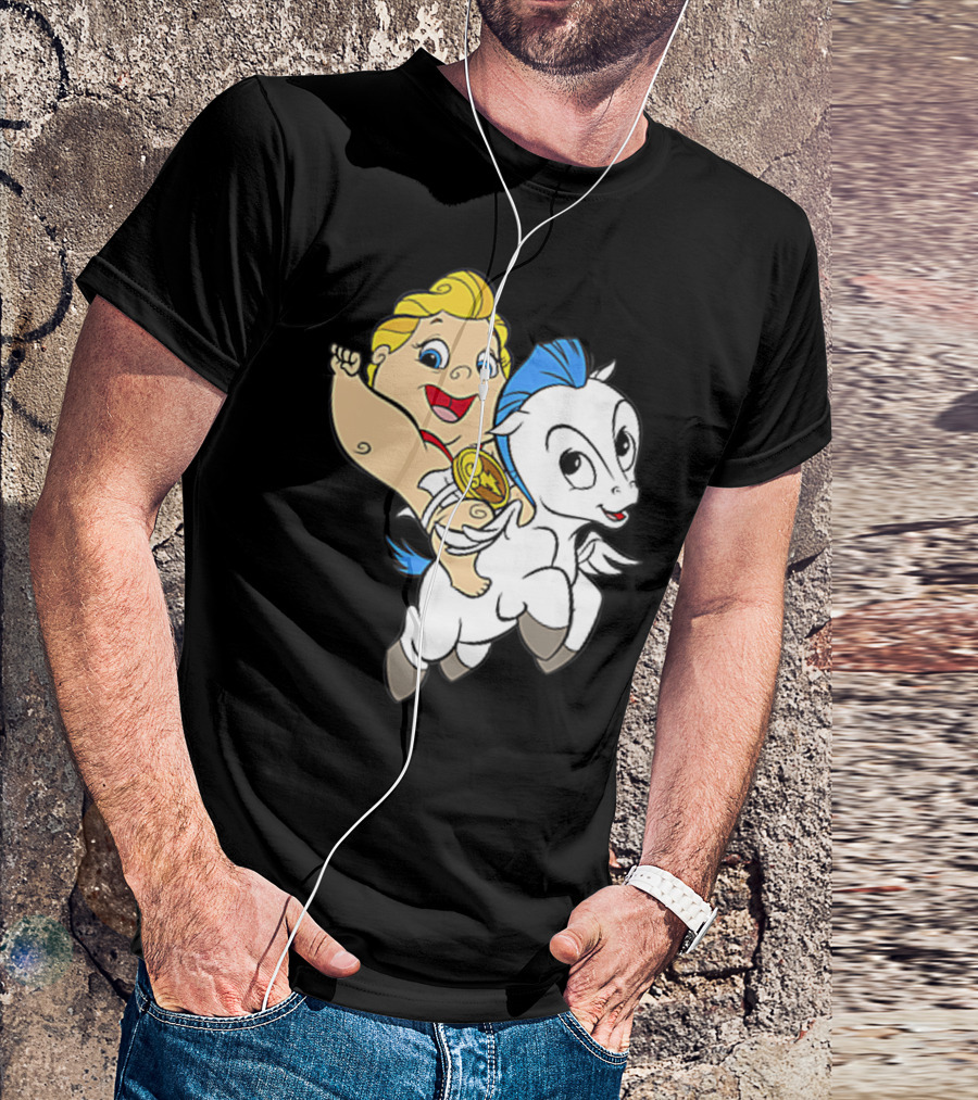 Disney Baby Hercules Riding Pegasus Iconic Image T-Shirt