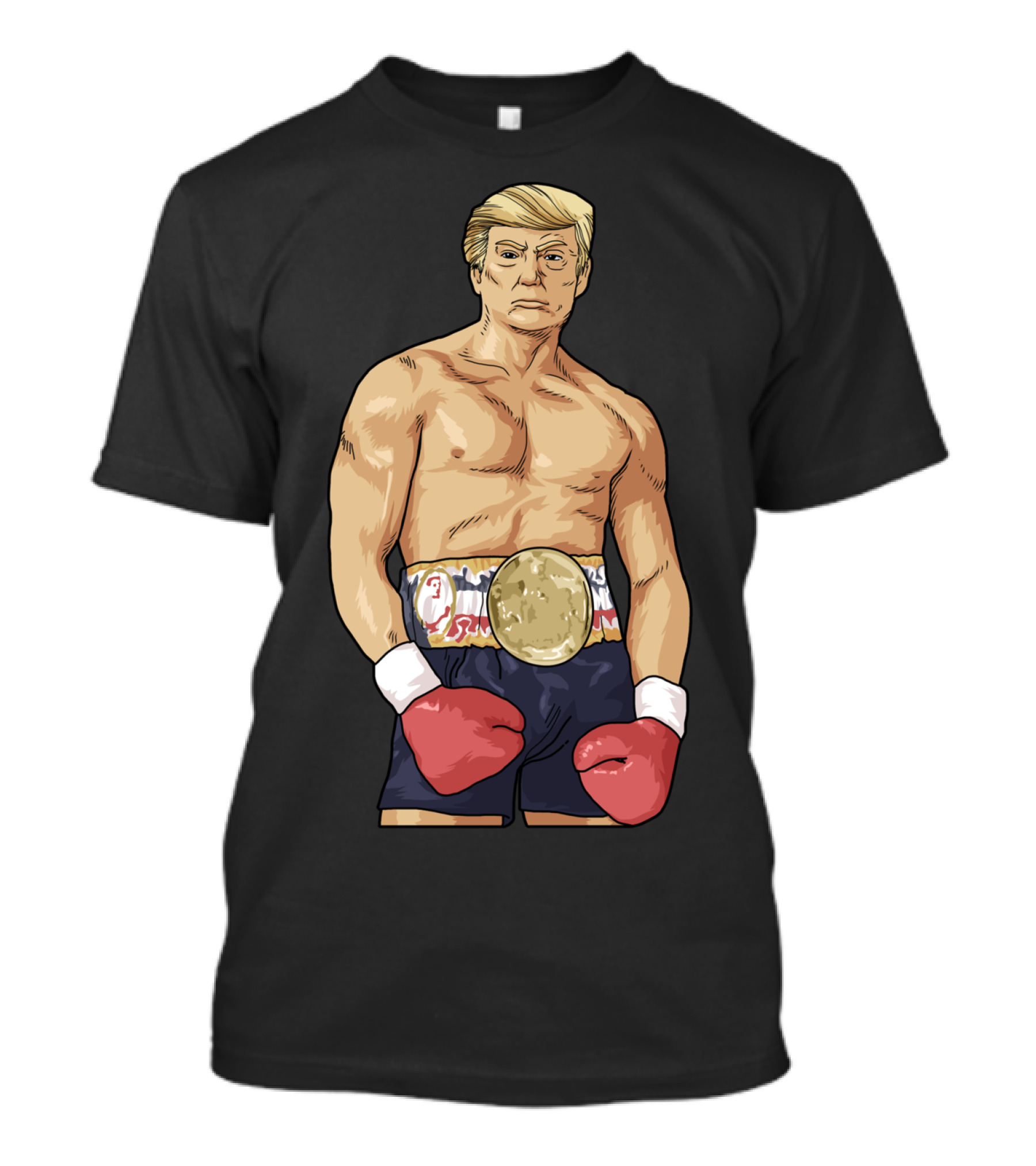 Donald Trump American Boxing Heavyweight Champion Belt T-Shirt