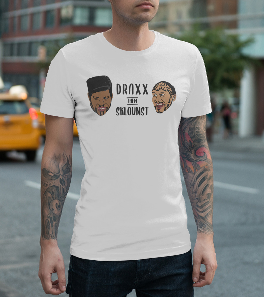 Draxx Them Sklounst Illustrated Faces T-Shirt