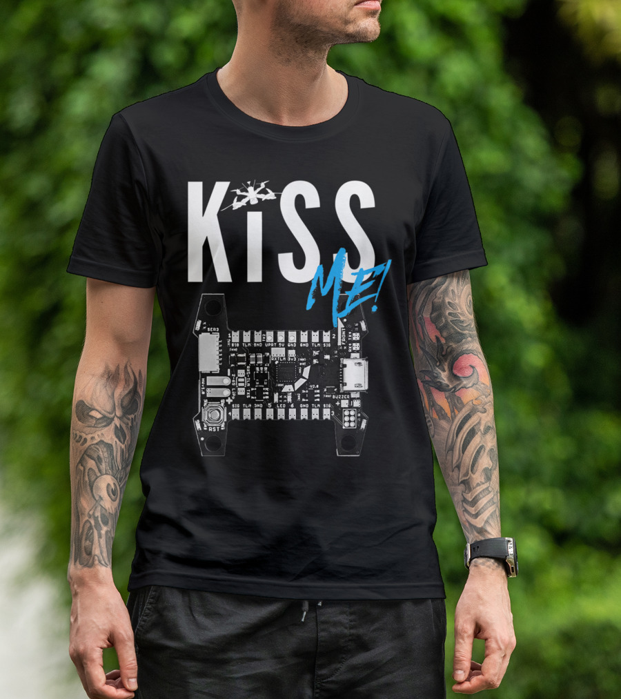 Kiss Me FPV Drone Flight Controller Circuit Board T-Shirt