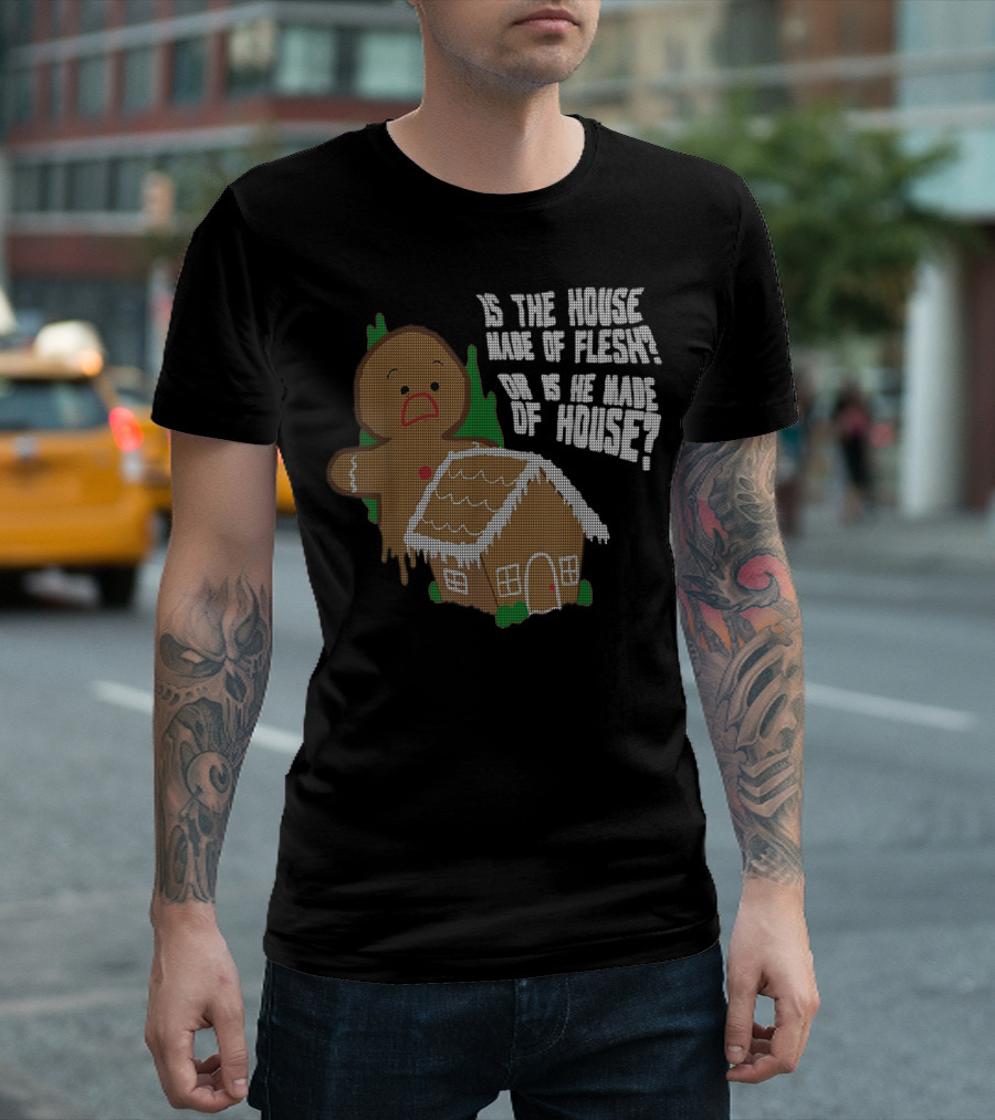 Funny Animation Cute Comics Gingerbread House Paradox T-Shirt