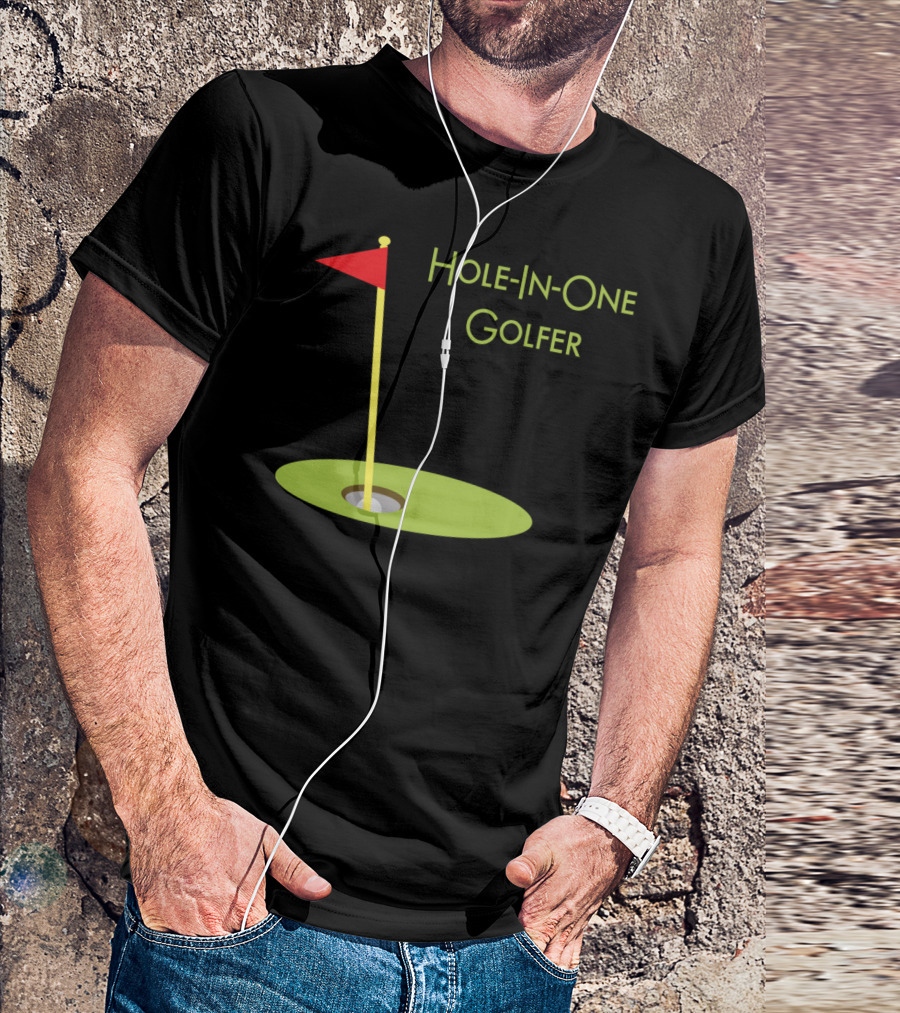 Hole-In-One Golfer Golf Ball In Cup T-Shirt