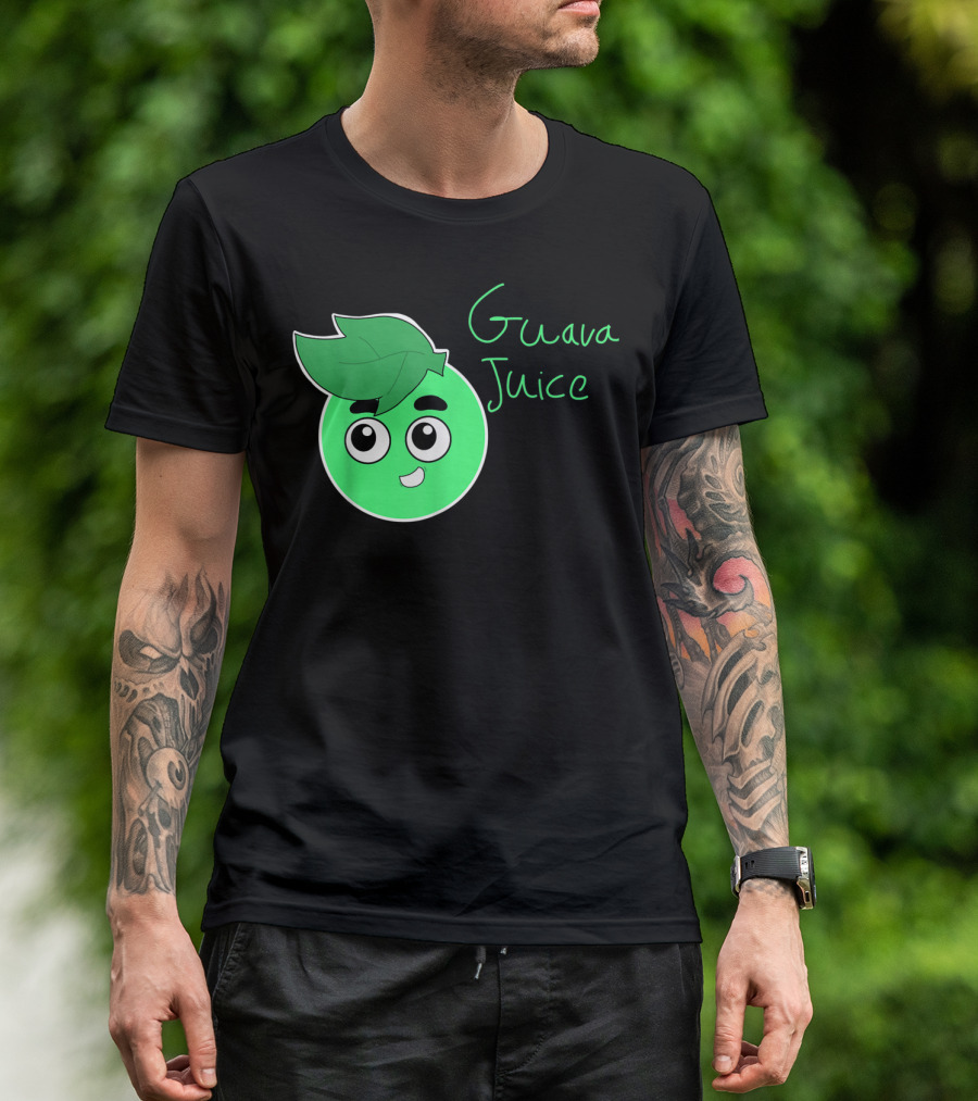 Guava Juice Green Cute Cartoon Face Youth T-Shirt