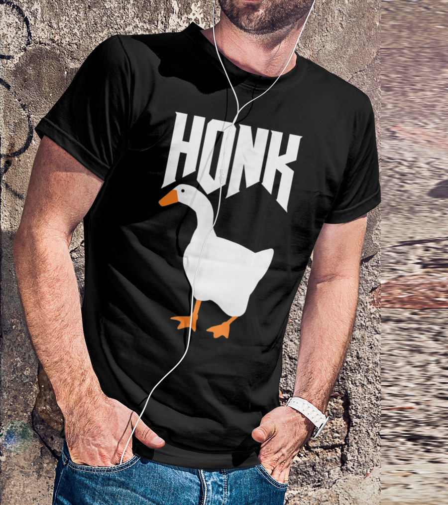 Honk Goose Funny Video Gamer Untitled Goose Game T-Shirt