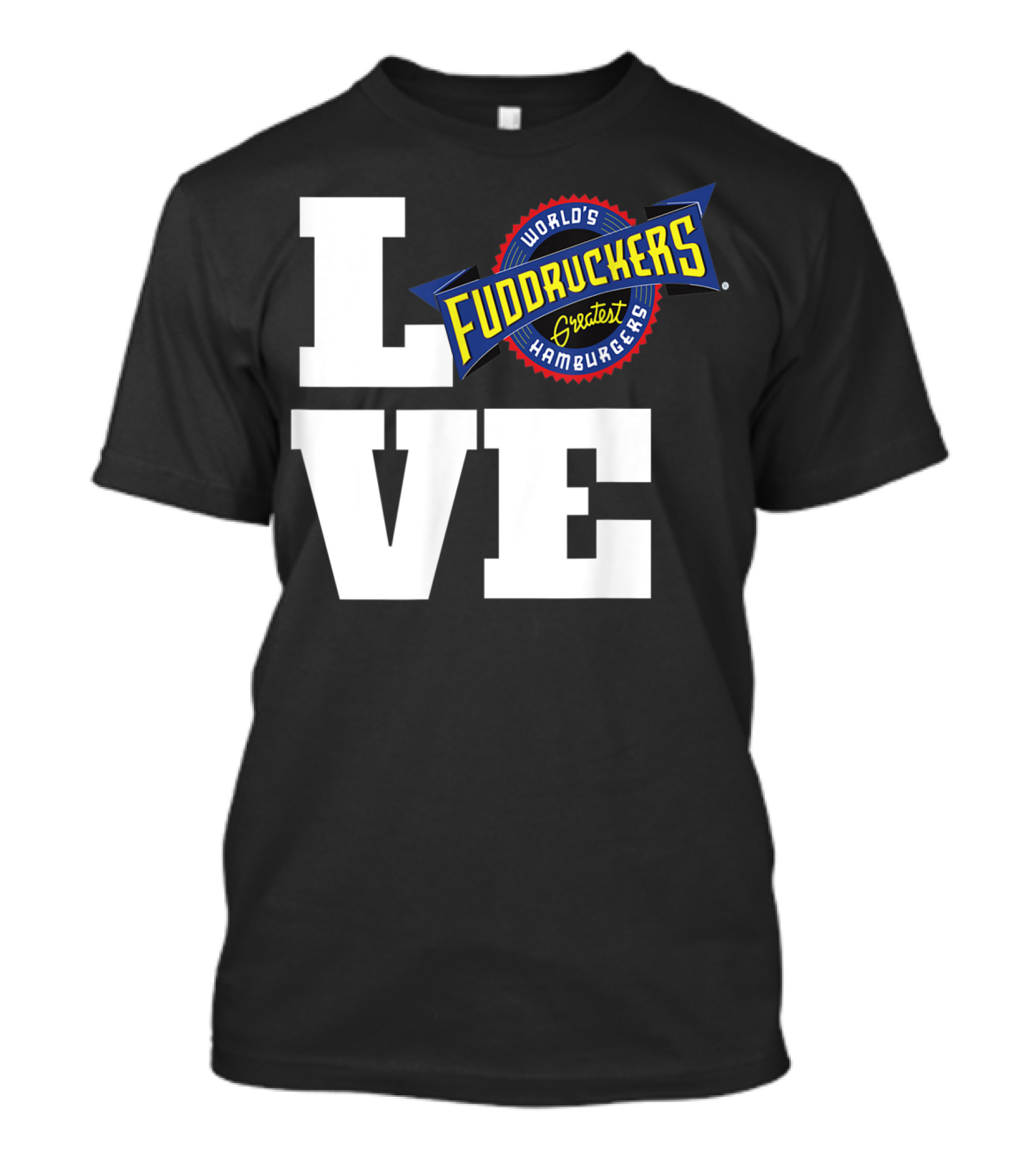 LOVE World's Greatest Hamburgers Fuddruckers T-Shirt
