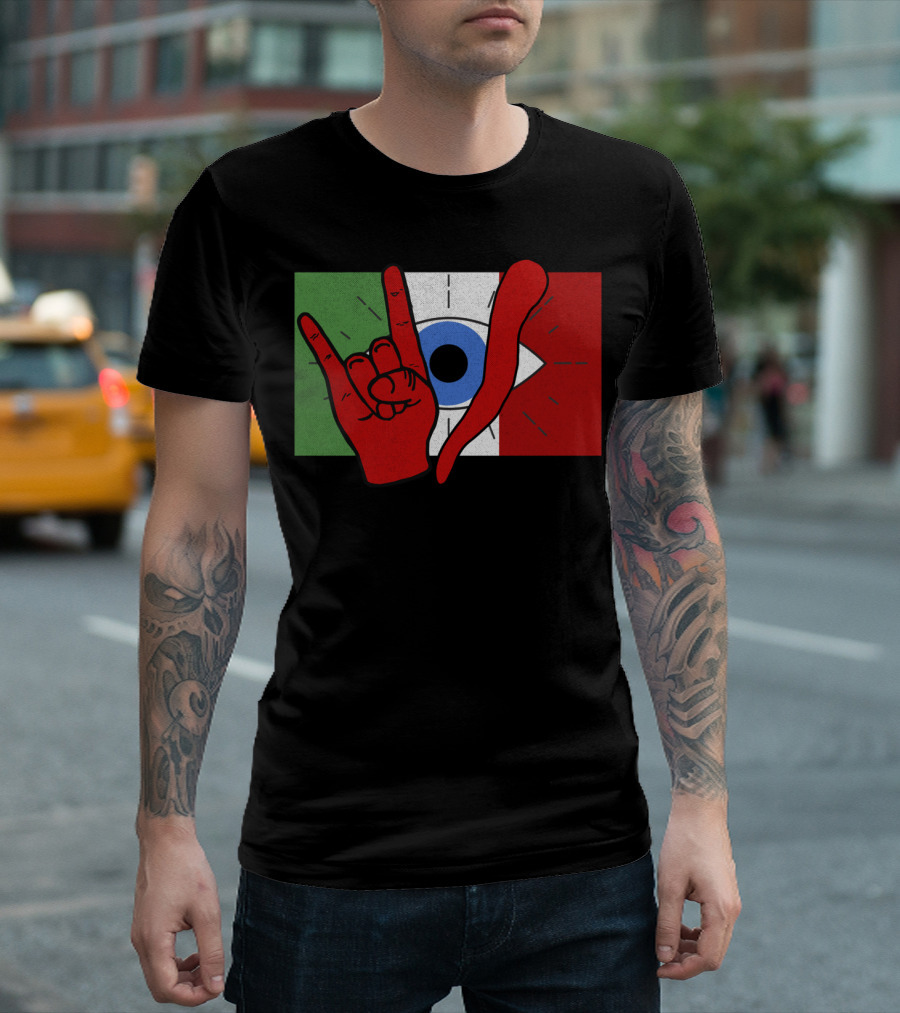 Italian Evil Eye Il Malocchio Maloik Hand Gesture T-Shirt