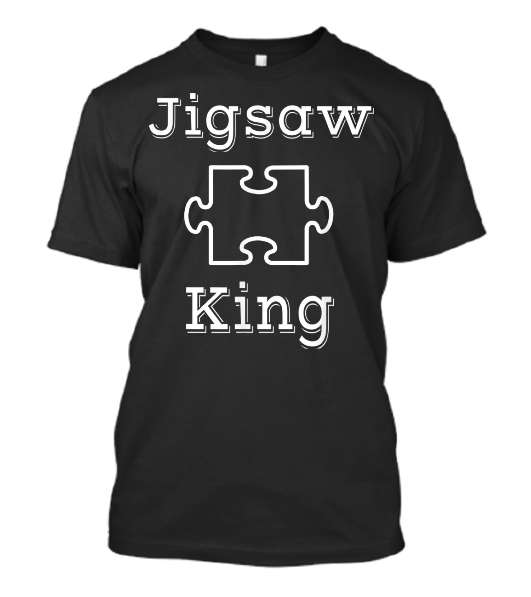 Jigsaw King Puzzle Enthusiast Majesty T-Shirt