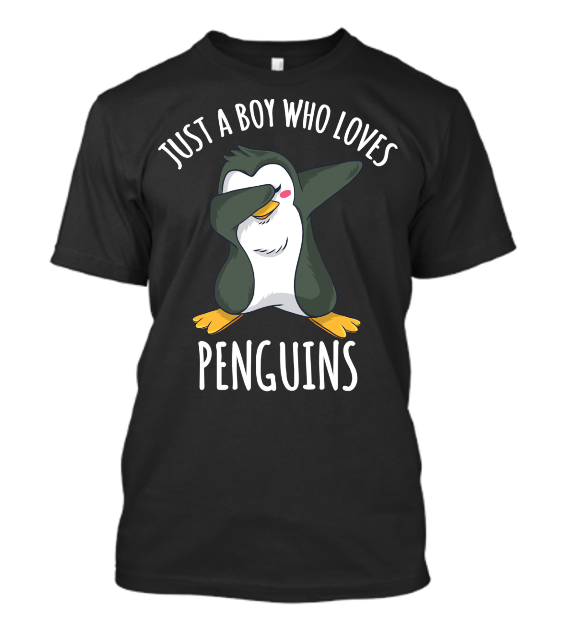 Just A Boy Who Loves Penguins Cute Penguin Dab Gesture T-Shirt