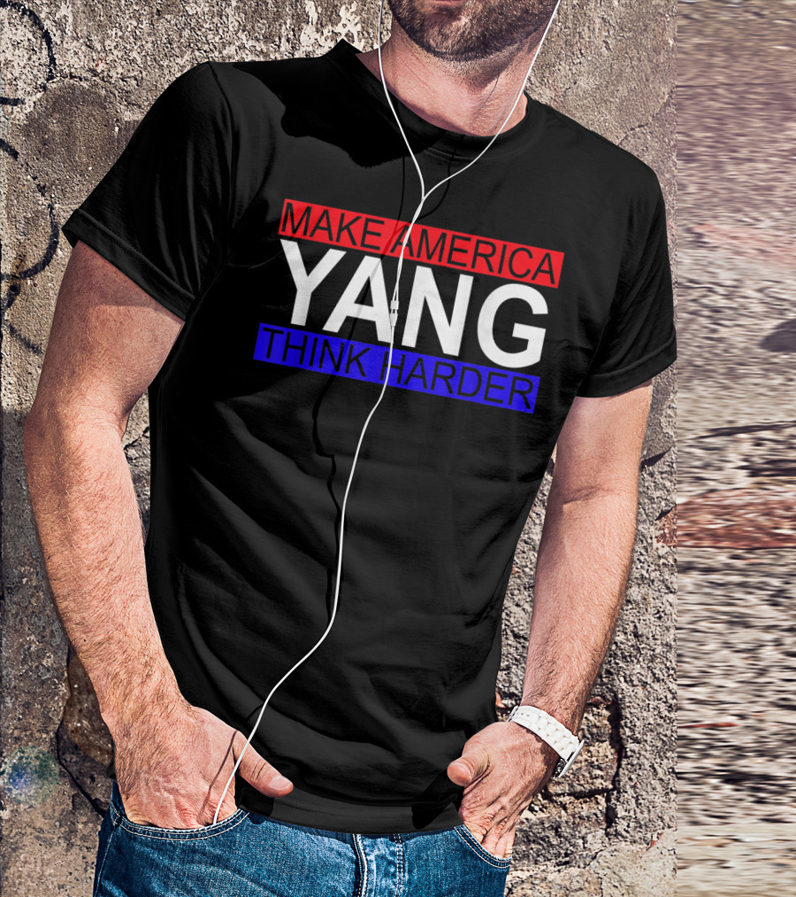 Make America Yang Think Harder Andrew Yang Math T-Shirt