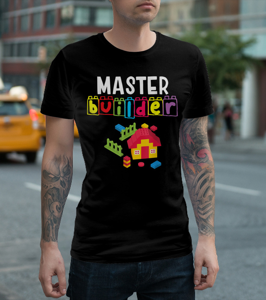 Master Builder Building Blocks House Creation T-Shirt