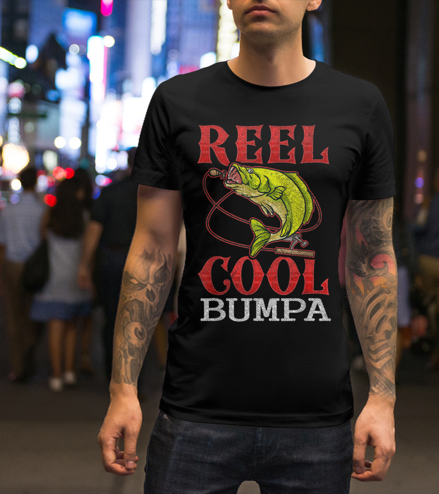 Mens Reel Cool Bumpa Fishing Lover Reel Cool Bumpa T-Shirt