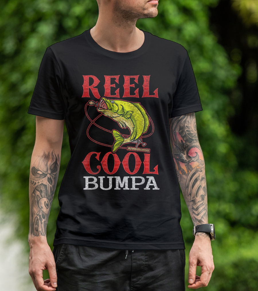 Mens Reel Cool Bumpa Fishing Lover Reel Cool Bumpa T-Shirt