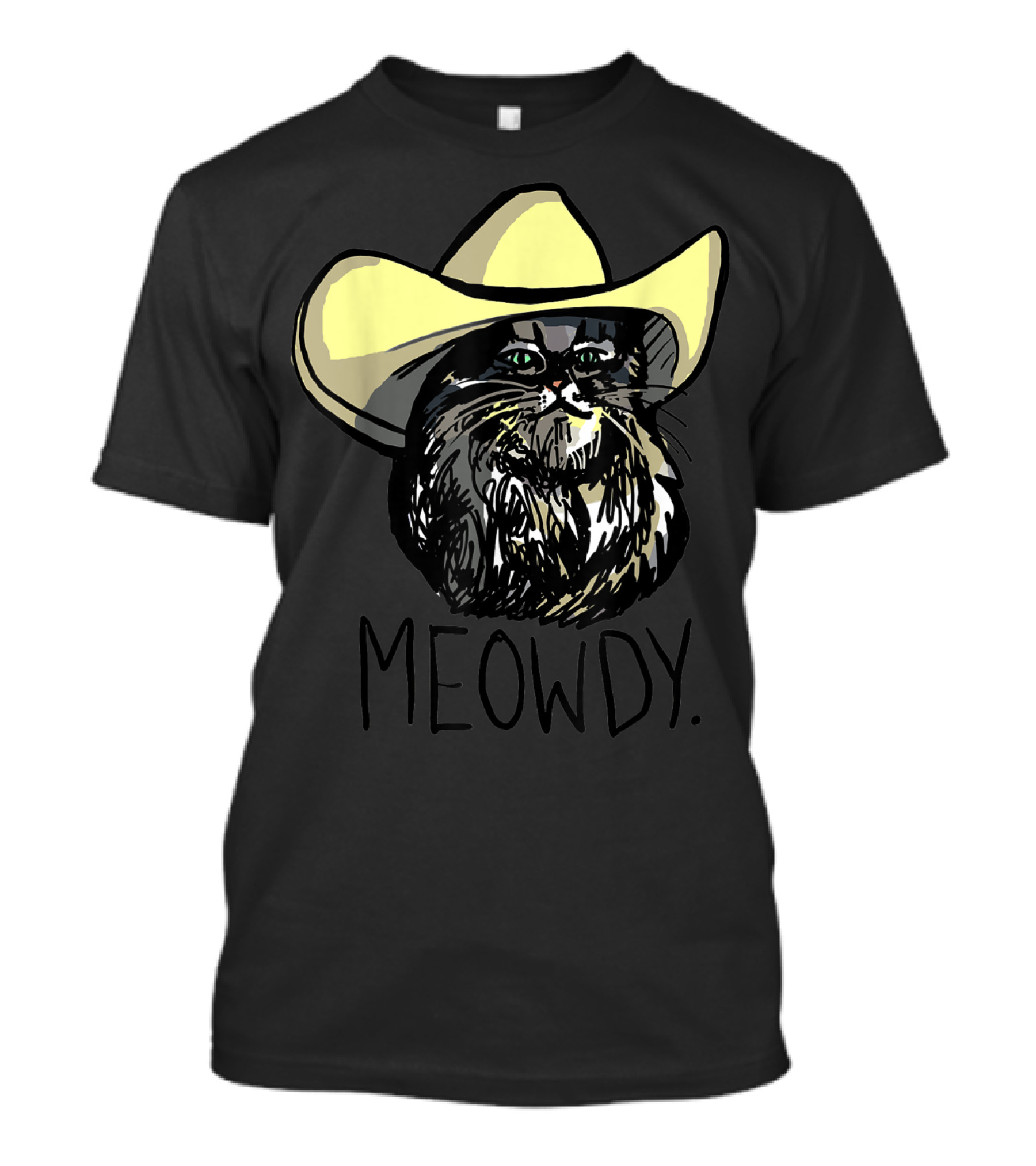 MEOWDY Texas Cowboy Cat T-Shirt