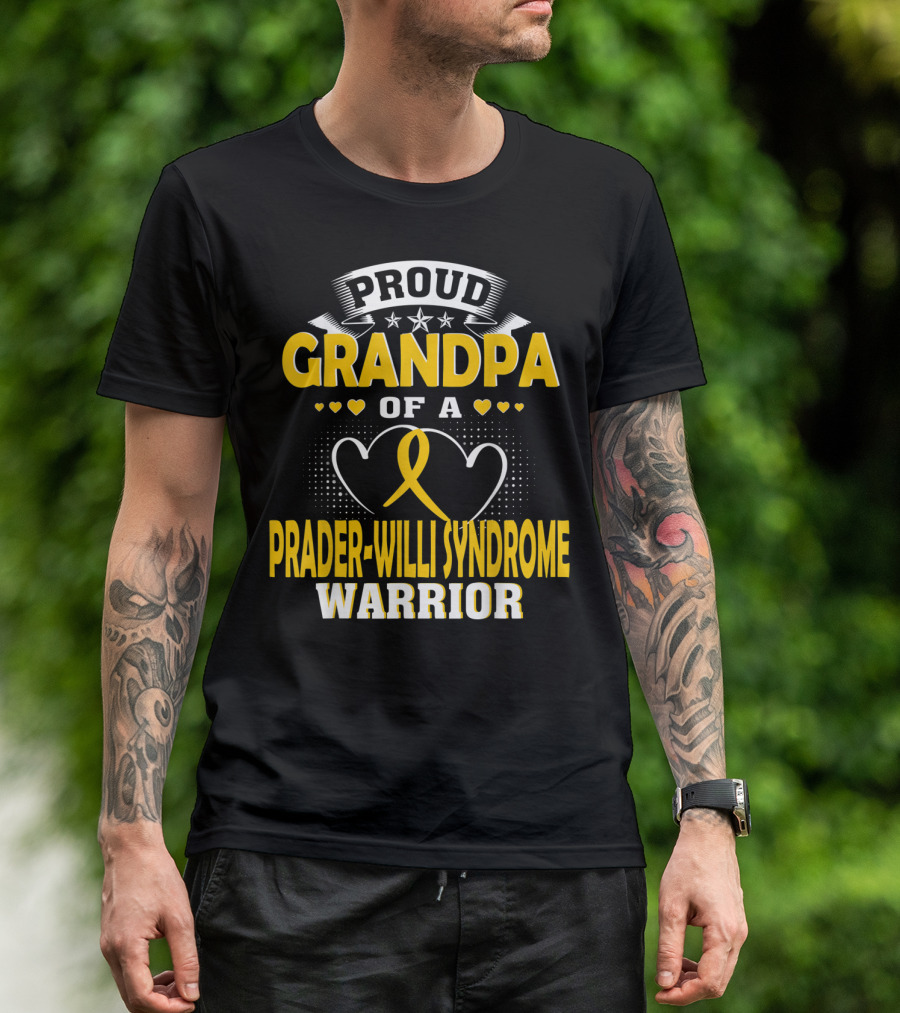 Proud Grandpa Of A Prader-Willi Syndrome Warrior T-Shirt