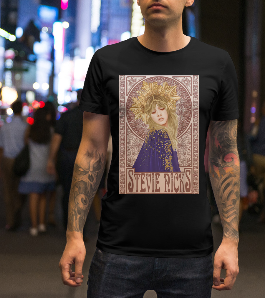 Stevie Nicks Retro Art Nouveau T-Shirt