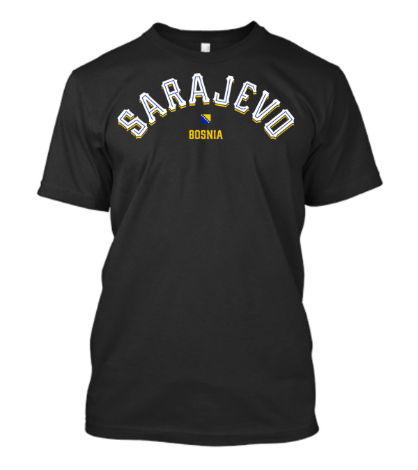 Sarajevo Bosnia Flag Athletic T-Shirt
