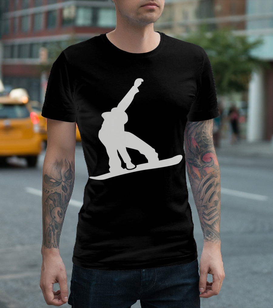 Snowboarder Snowboarding Silhouette Jumper T-Shirt