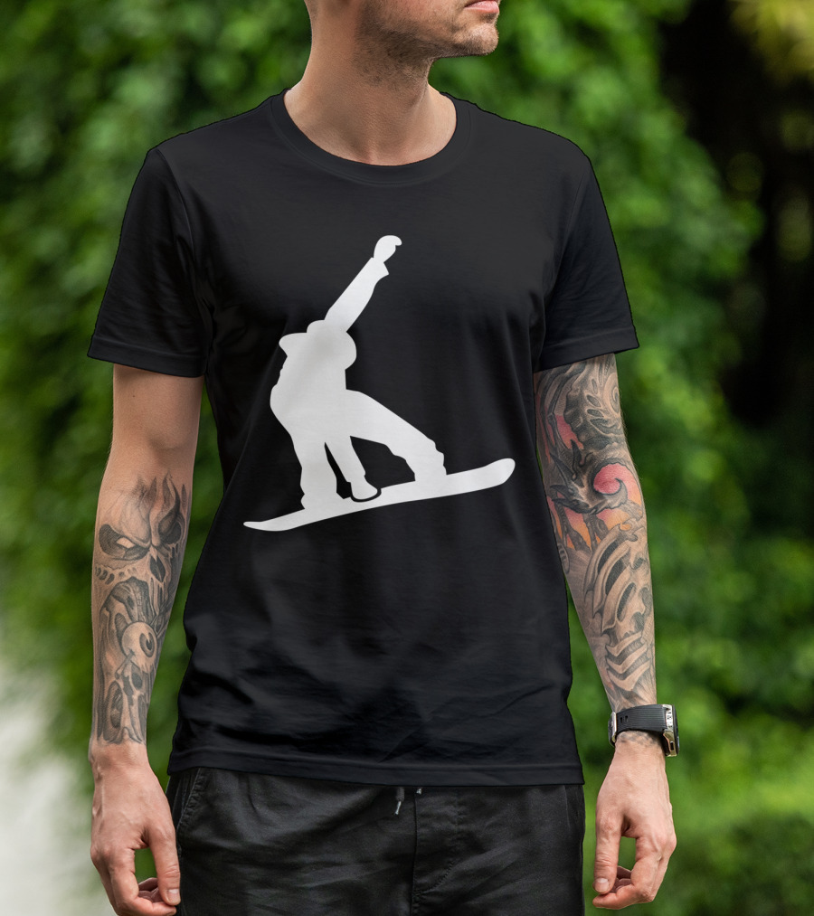 Snowboarder Snowboarding Silhouette Jumper T-Shirt