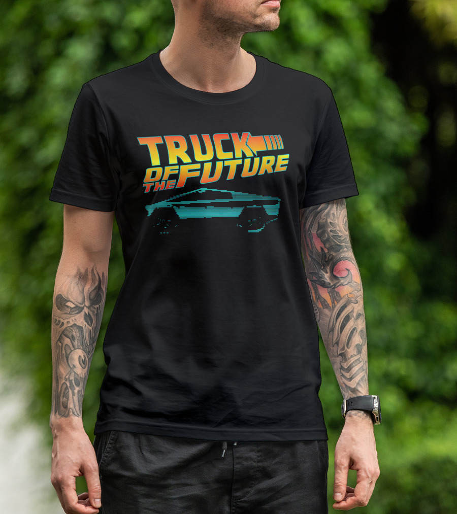 Truck Of The Future Retro Cyber Tech 80s T-Shirt