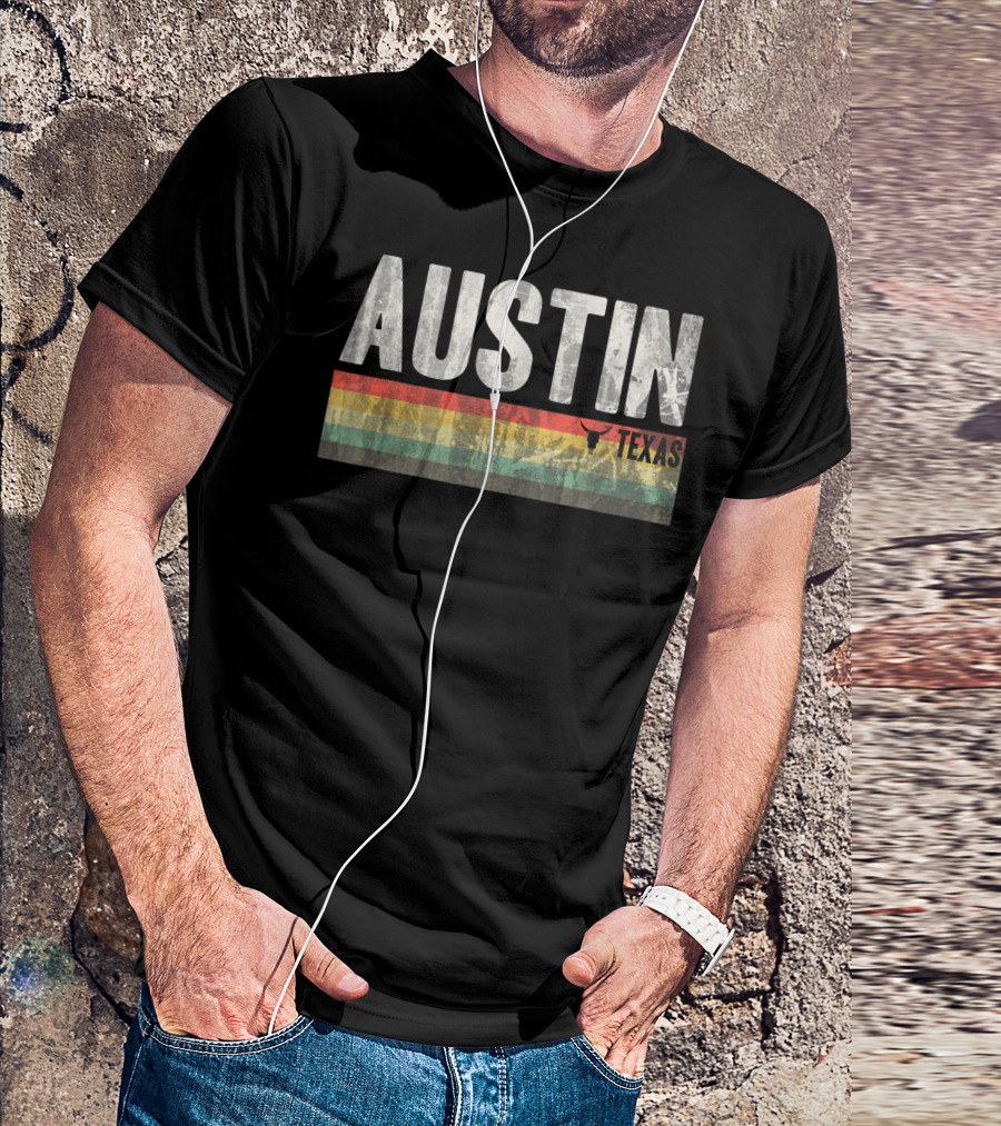 Austin Texas Retro Longhorn Pride T-Shirt