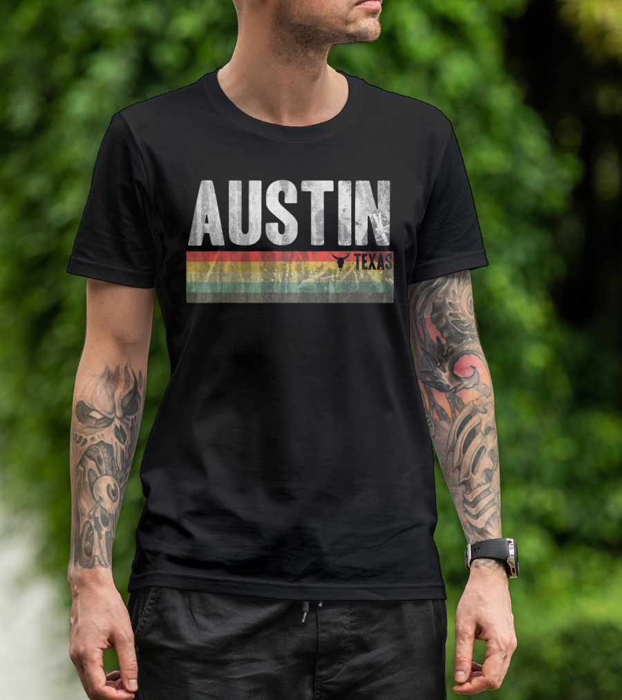 Austin Texas Retro Longhorn Pride T-Shirt