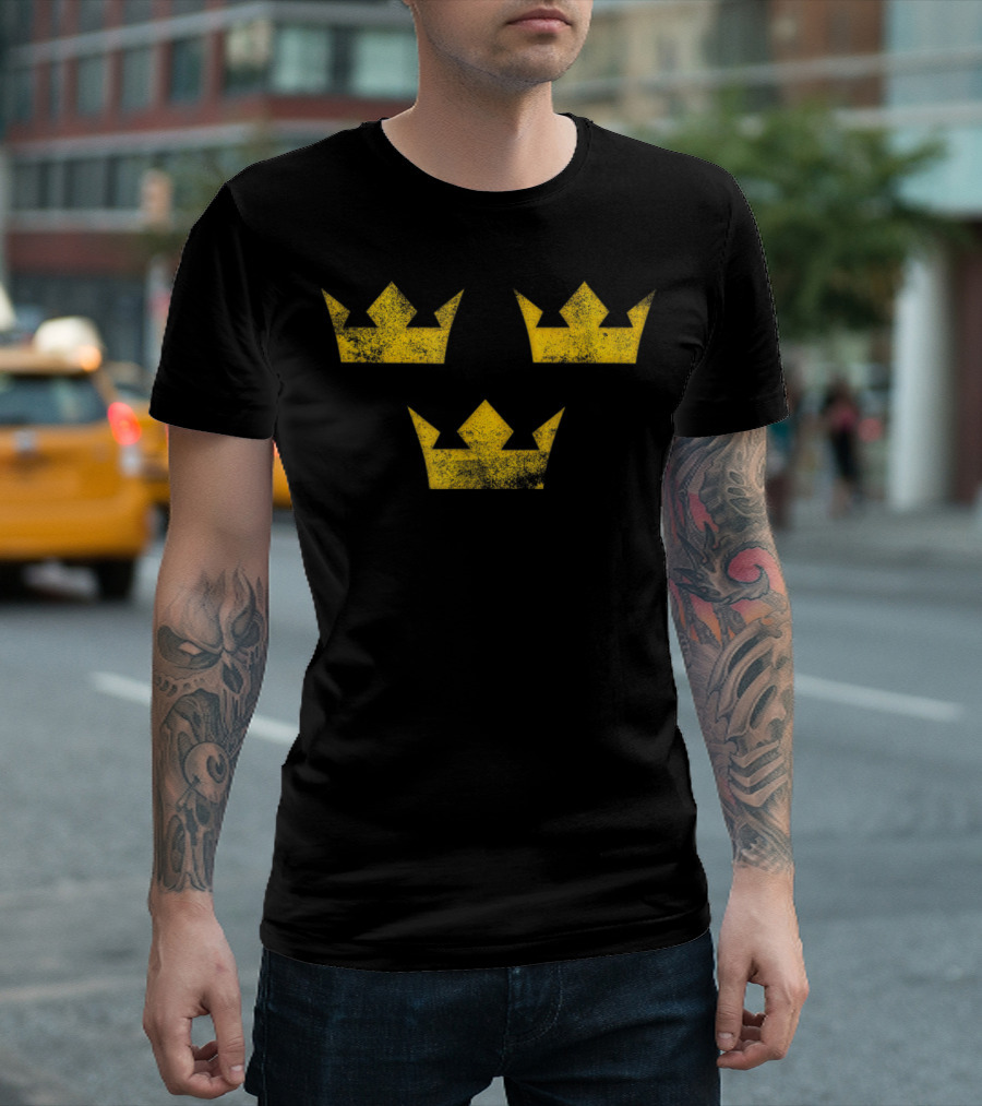Sweden Sverige Hockey Tre Kronor Three Crowns T-Shirt