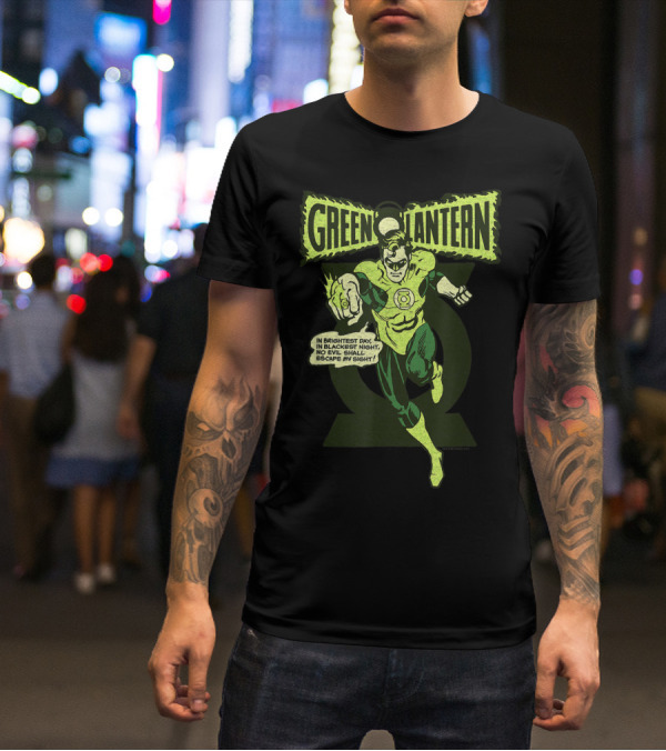 In Brightest Day In Blackest Night Green Lantern Oath T-Shirt