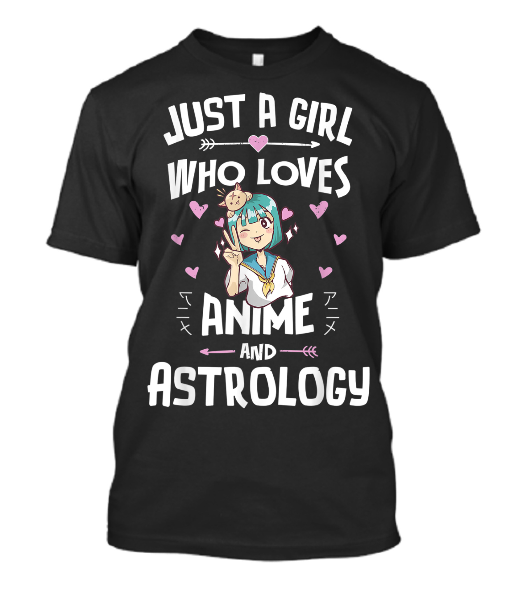 Just A Girl Who Loves Anime And Astrology T-Shirt
