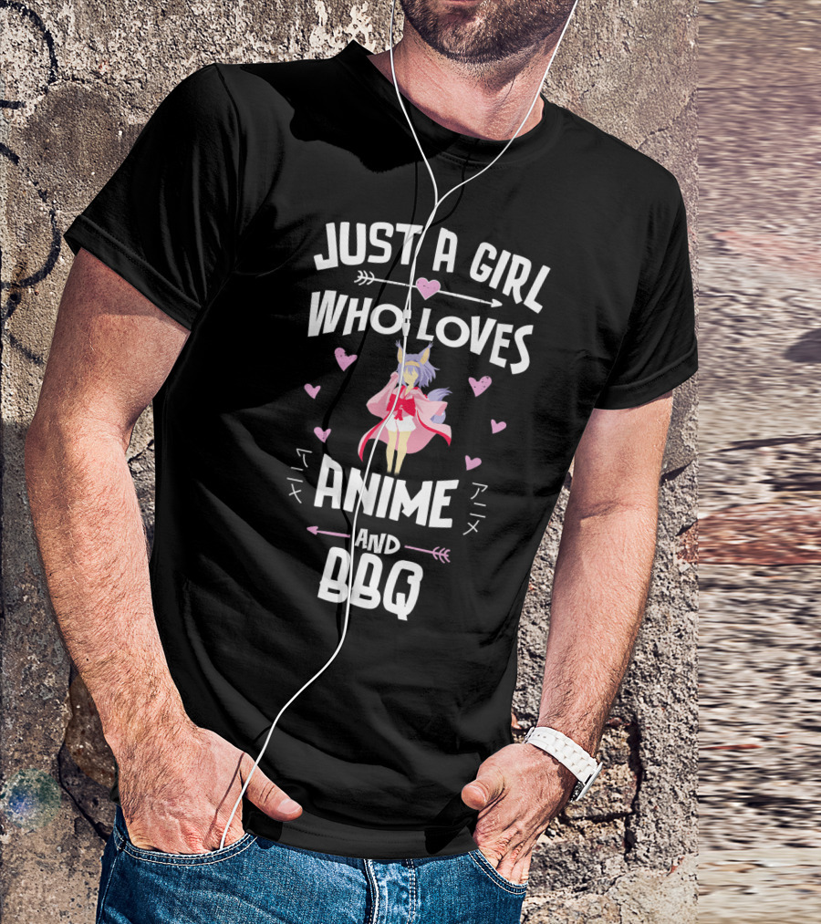 Just A Girl Who Loves Anime And BBQ T-Shirt