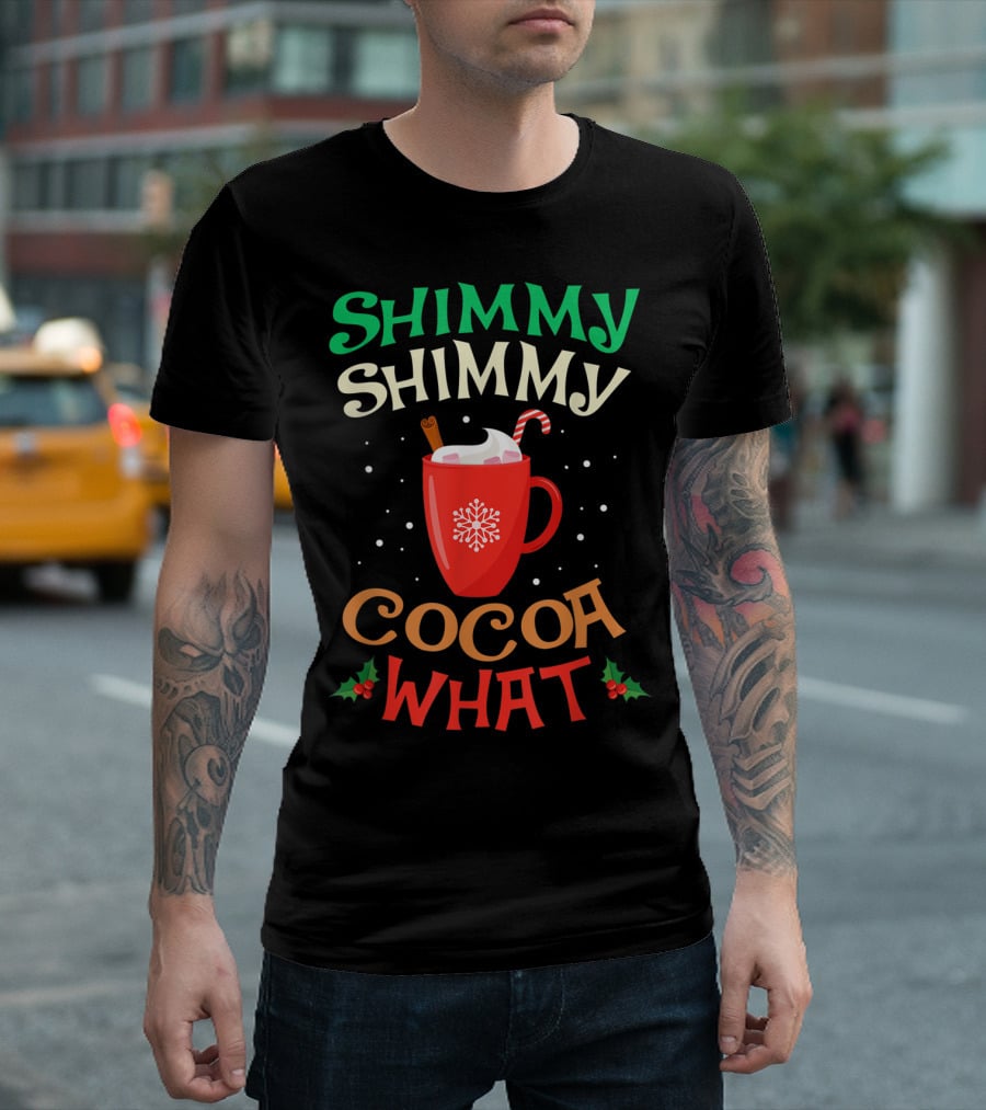 Shimmy Shimmy Cocoa What Christmas Snowflake Candy Cane Mug T-Shirt
