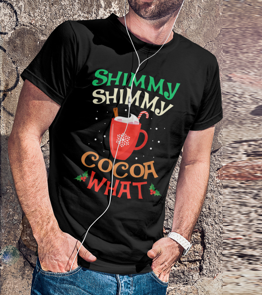 Shimmy Shimmy Cocoa What Christmas Snowflake Candy Cane Mug T-Shirt