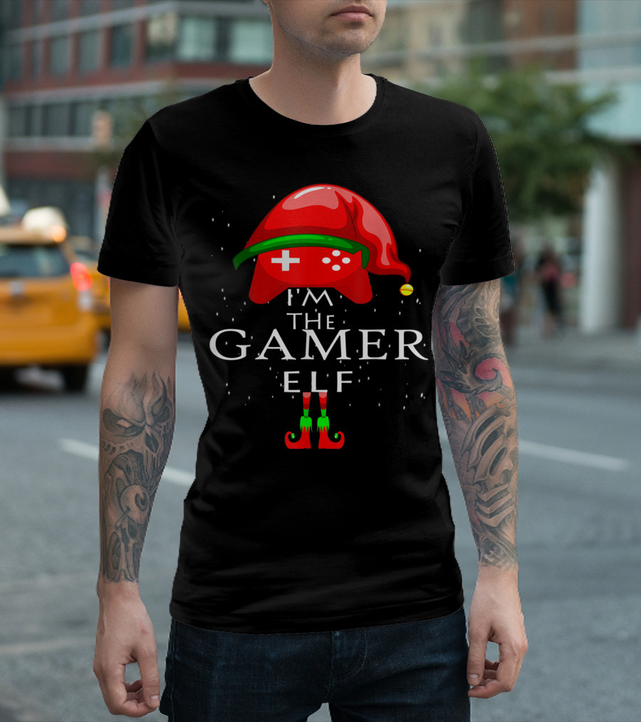I'm The Gamer Elf Controller Hat And Shoes T-Shirt