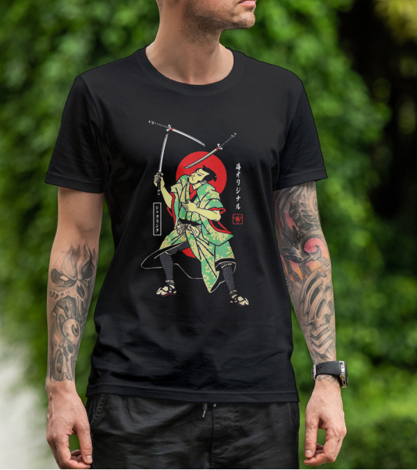 Juggling Samurai Original Japanese Warrior T-Shirt
