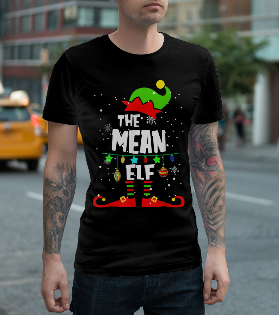 The Mean Elf Christmas Party Matching Family Group T-Shirt