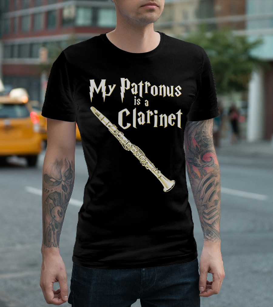 My Patronus Is A Clarinet Harry Fan Clarinet T-Shirt