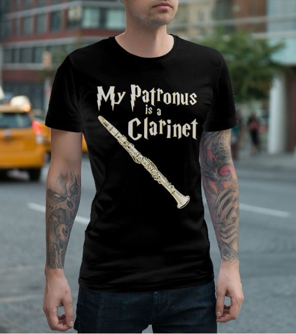 My Patronus Is A Clarinet Harry Fan Clarinet T-Shirt