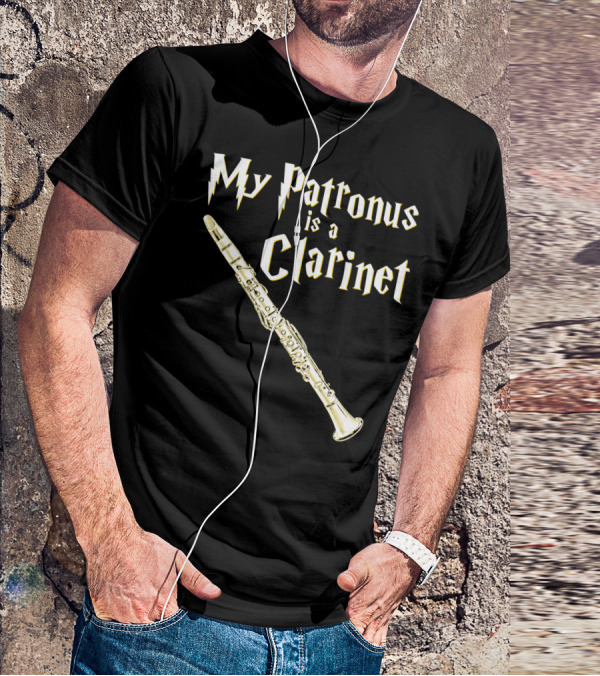 My Patronus Is A Clarinet Harry Fan Clarinet T-Shirt